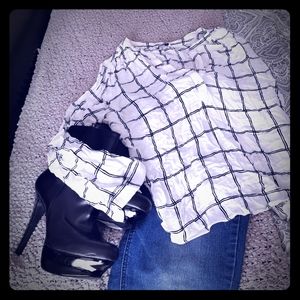 Pinstripe detailed Blouse